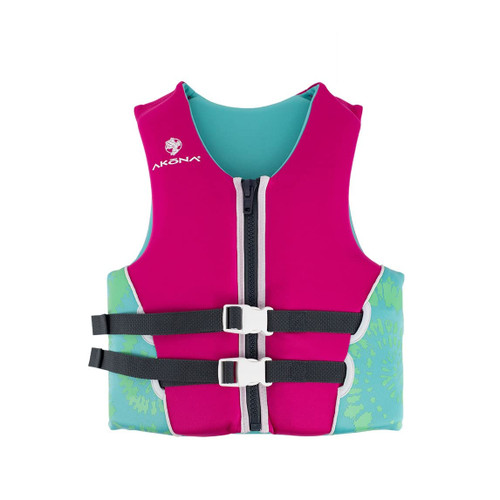 Akona Child Boys Neoprene Vest- USCG 50-90 Pounds Pink