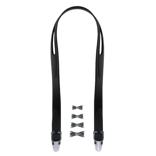 View Swimming Gear Strap/Nose Bridge Kit For Youth Corrective Lens Goggle, Black