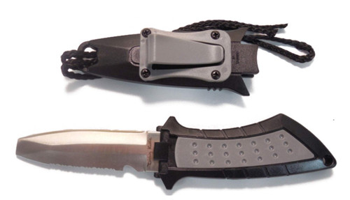 Innovative Scuba Slimline BCD Blunt Steel Knife 6 Inch Gray/Black