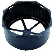 Marine Sports Aluminum Octagon Tank Boot 7.25 Inch Black