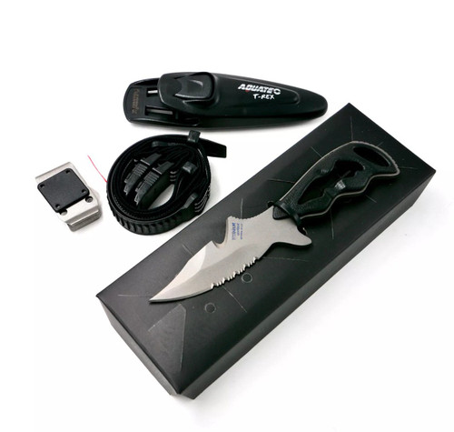 Innovative Scuba Aquatec T-REX Stainless Steel Multi-Purpose Diving Knife