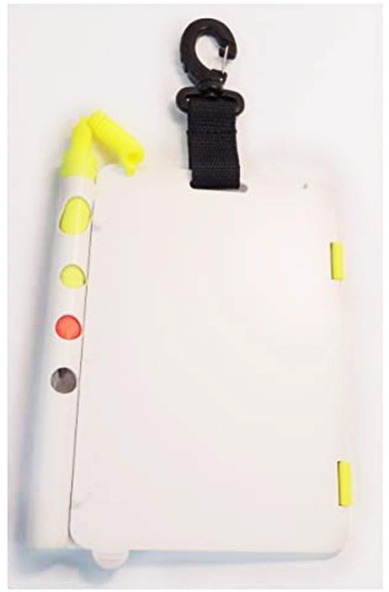 Marine Sports Double Level Slate 5 Inch x 7.25 Inch White