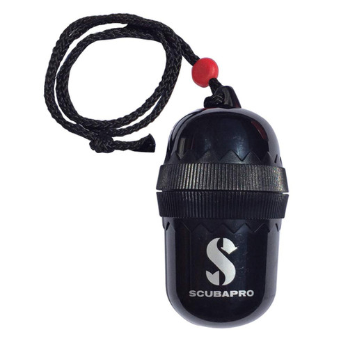 Scubapro Diver's Egg Mini Dry Case (Black,3 in x 3 in x 3 in)