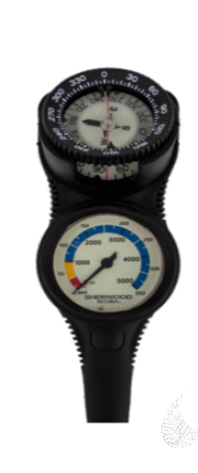 Sherwood 2" Pressure Gauge with Compass