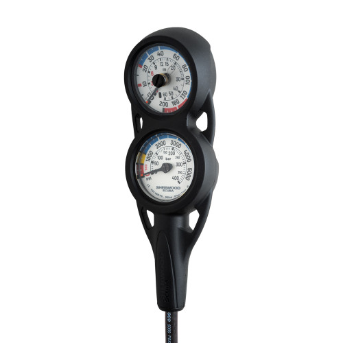 Sherwood 2 Gauge Analog Console (PG/DG) Rubber Hose