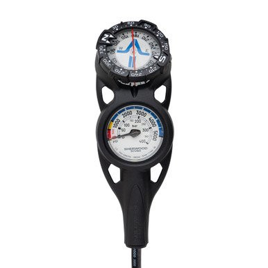 Sherwood 2 Gauge Nav Console (PG/Compass) Rubber Hose