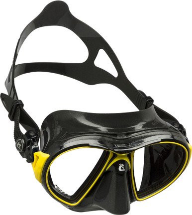 Cressi Air Diving Mask (Black/Yellow,One Size)