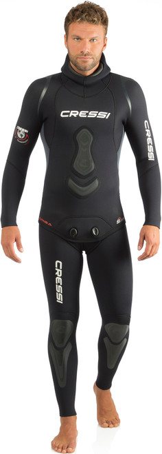 Cressi Apnea 7mm Opencell Wetsuit (Black,X-Large)