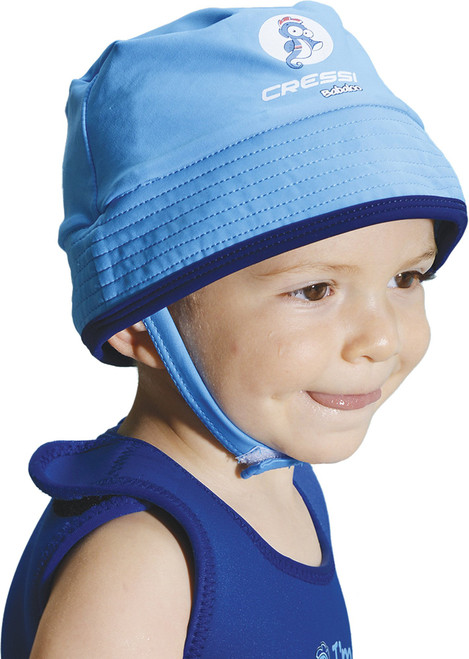 Cressi Baby Beach Hat (Blue,Small/Medium (6/15 months))
