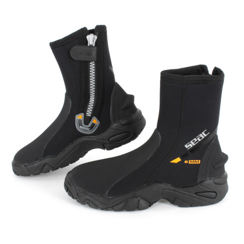 Seac Pro HD, 6mm Neoprene Wetsuit Boots with Side Zipper