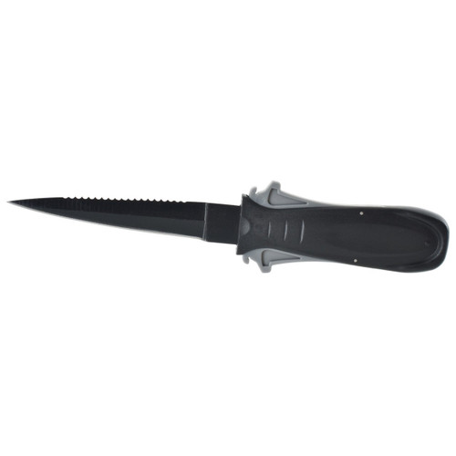 Seac Sharp, Safety Knife for Spearfishing, black protective Coating, 3.54in