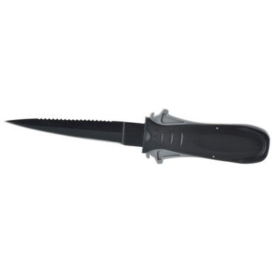 Seac Sharp, Safety Knife for Spearfishing, black protective Coating, 3.54in