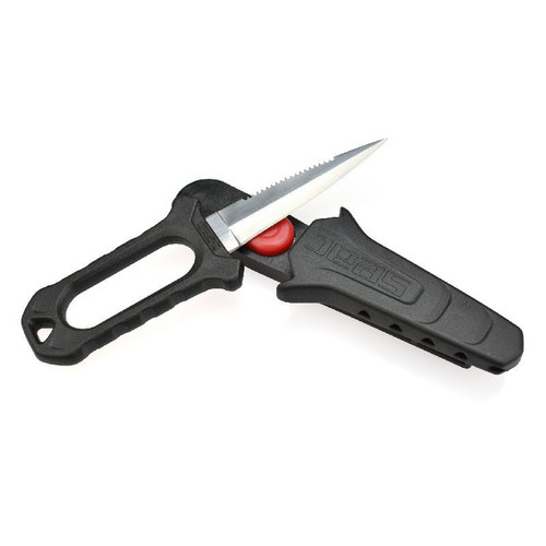 Seac Devil Inox Tactical Dive Knife (Black,7.36 in)