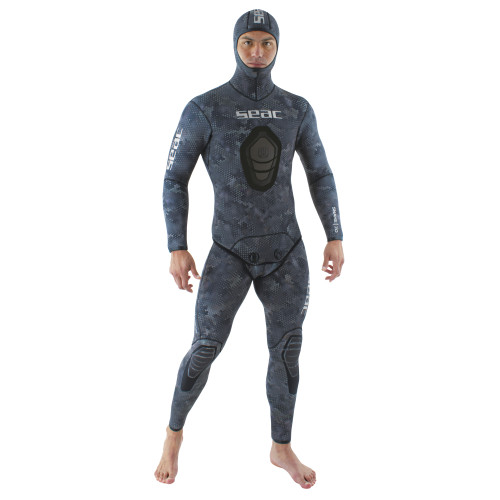 Seac Snake two-piece open-cell neoprene 3mm Mens wetsuit