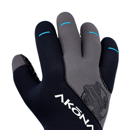 AKONA Antigua 5mm Gloves with Polyurethane Palms for Tremendous Grip - X-Small