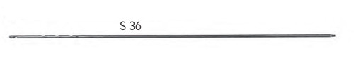 ABBiller Shaft 36 , 2 Grooves