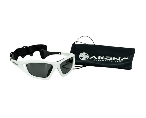 Akona Mesa Polarized Sunglasses WH with Microfiber Bag
