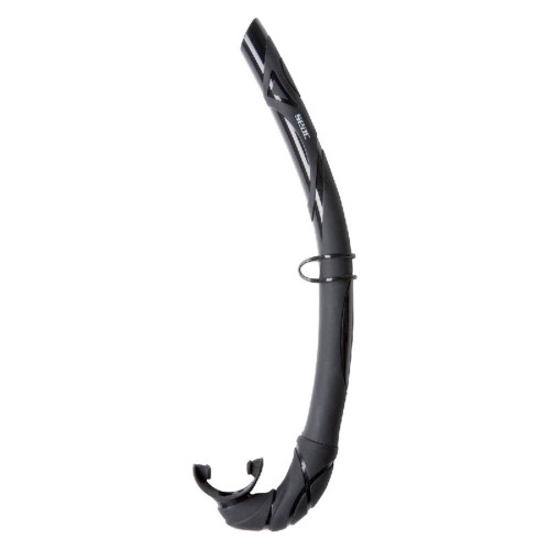 Seac Turtle, Foldable Snorkel, 100% Hypollergenic Silicon, for Freediv (Black,standard)