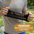Freeze Sleeve - Copper Charcoal being stretched because it's flexible.