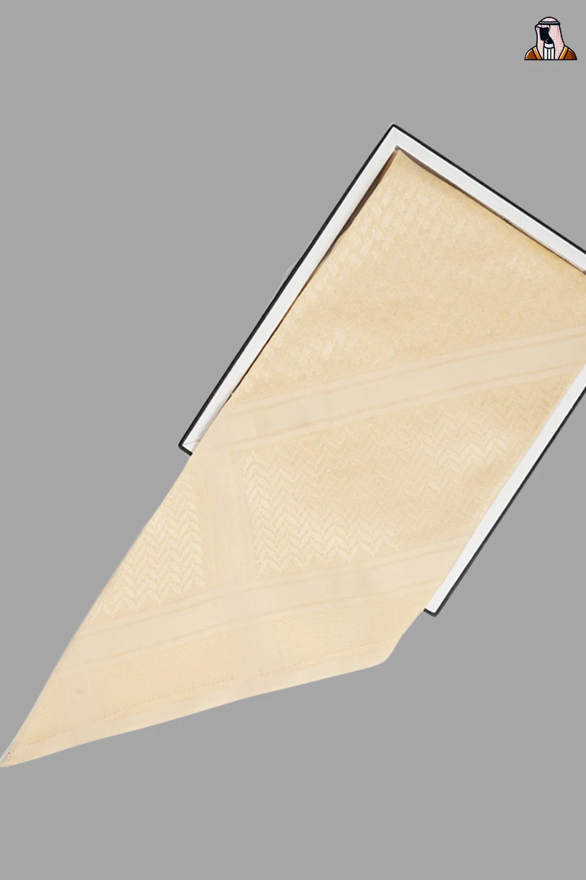 Traditional Beige Shemagh – Perfect for Year-Round Wear