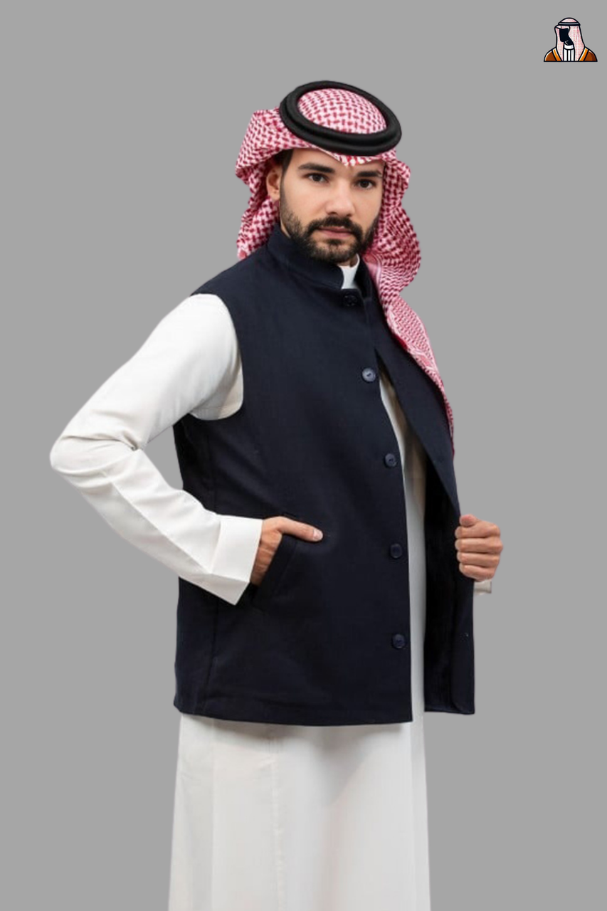 Classic Black Men’s Vestcoat Jacket – Elegance and Luxury in Every Detail