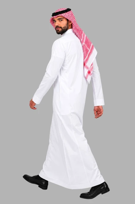   White Business Saudi Thobe  