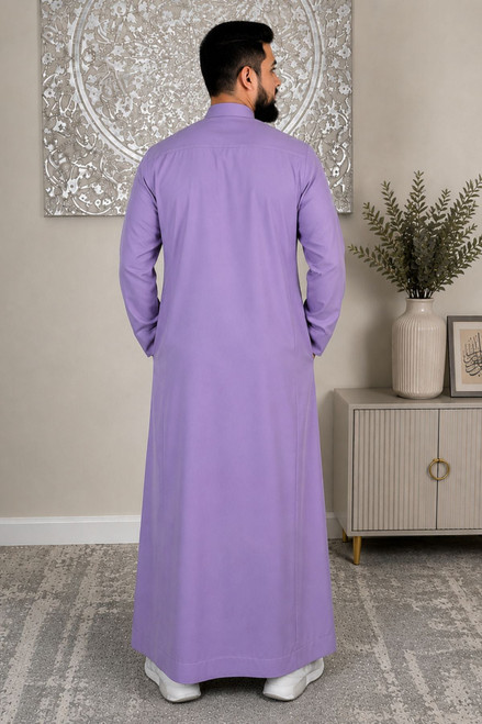 Luxury Purple Saudi Thobe – Elegant & Comfortable for Every Occasion