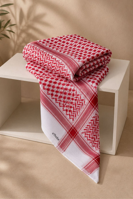 Luxury Red Shemagh – Comfortable and Stylish for All Seasons
