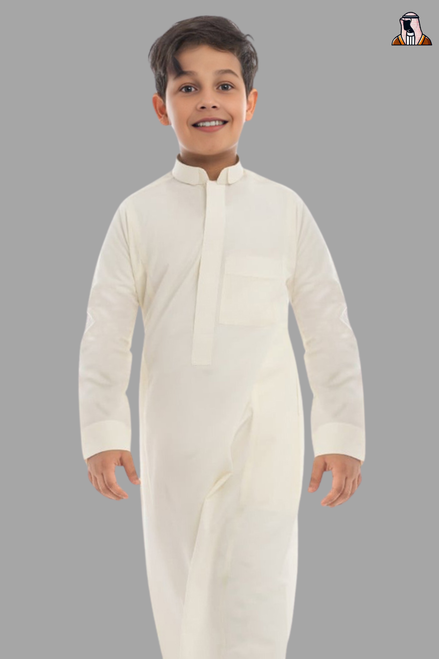 Premium Kuwaiti Thobe for Kids – Elegant & Comfortable Traditional Wear