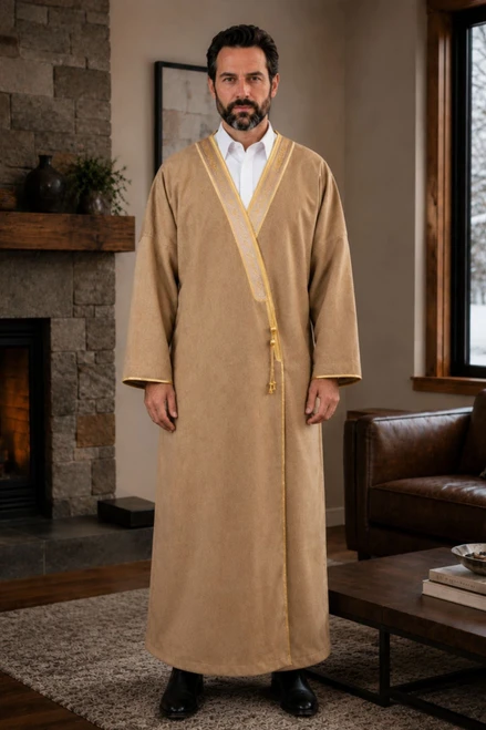 Beige Men’s Fur Coat – Warmth, Comfort, and Distinguished Style
