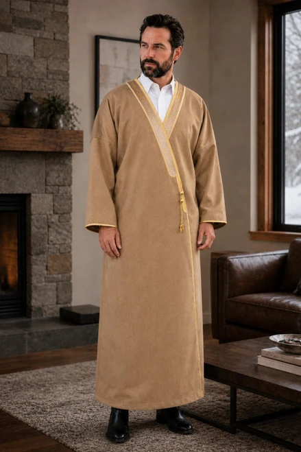 Beige Men’s Fur Coat – Warmth, Comfort, and Distinguished Style
