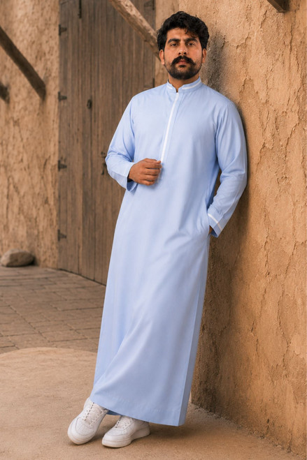 Premium Kuwaiti Cotton Thobe – Breathable & Elegant
