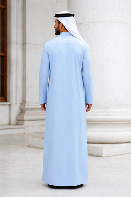 Sky Blue Saudi Thobe for Men