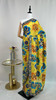 Sunshine Yellow Floral Printed Saree with Embroidered Blue Border Sunshine Yellow Floral Printed Saree with Embroidered Blue Border