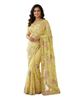 Sunshine Yellow Saree with Elegant Embellished Border & Subtle Paisley Accents