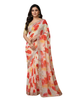Sunrise Bloom Printed Silk Saree