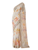Ivory Daydream Floral Silk Saree