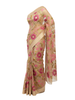 Blossom Whisper Hand-Painted Silk Floral Saree