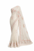 Elegant Off-White Saree with Embroidery