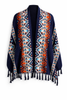 Navy Blue Multicolor Shawl