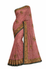 Pink Saree with Intricate Border