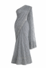 Silver Grey Embroidered Saree