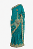 Green Saree with Intricate Embroidery