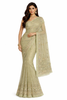 Pastel Green Saree with Silver Embroidery