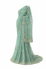 Mint Green Saree with Intricate Embroidery