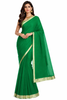 Green Saree with Border