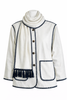 Hakoba Woolen Overcoat Luxury Long Sleeve White
