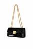 Glossy Black Soho Chain Bag