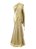 Champagne Gold Tissue Saree with Zari Border