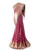 Deep Plum Saree with Emerald Green Border